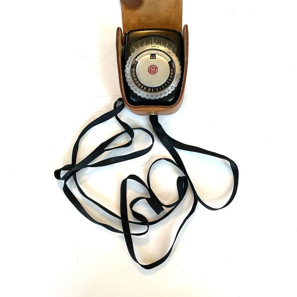 Vintage GE PR-1 Exposure Meter Light Meter w/ Case Manual Untested USA